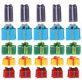 thumbnail image 1 of KAKOWELY 25 mini cajas navideñas para decorar, adornos navideños en miniatura, cajas de regalo de resina para casa de muñecas., 1 of 4