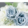 thumbnail image 5 of Artificial Rose Bridal Bouquet with Ribbon Handle – Lifelike Wedding Bouquet for Bride, Bridesmaids & Ceremony Decoration, White-Light Peach, 5 of 10