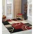 thumbnail image 5 of GLORY RUGS Area Rug Modern 8x10 Dark Red Soft Hand Carved Contemporary Floor Carpet with Premium Fluffy Texture for Indoor Living Dining Room and Bedroom Area, 5 of 5