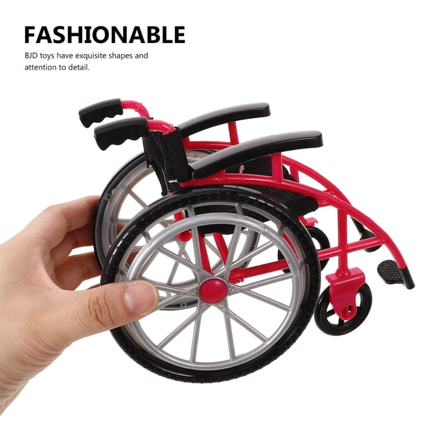 Set De Silla De Ruedas Y Muleta En Miniatura Para Casa De Muñecas – Accesorio Decorativo Realista