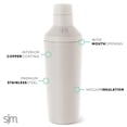 thumbnail image 2 of Set de coctelera Simple Modern Boston, 600 ml, acero inoxidable, 2 of 6