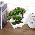 thumbnail image 3 of Árbol Bonsaí Belug Artificial Con Maceta Hogar Y Oficina Flores Rosa, 3 of 4