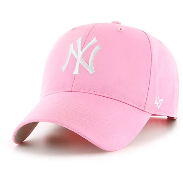 47 New York Yankees Hat Gorra de béisbol ajustable Mvp para niños pequeños y niñas (1-4 años) Rosa Rosa Talla única