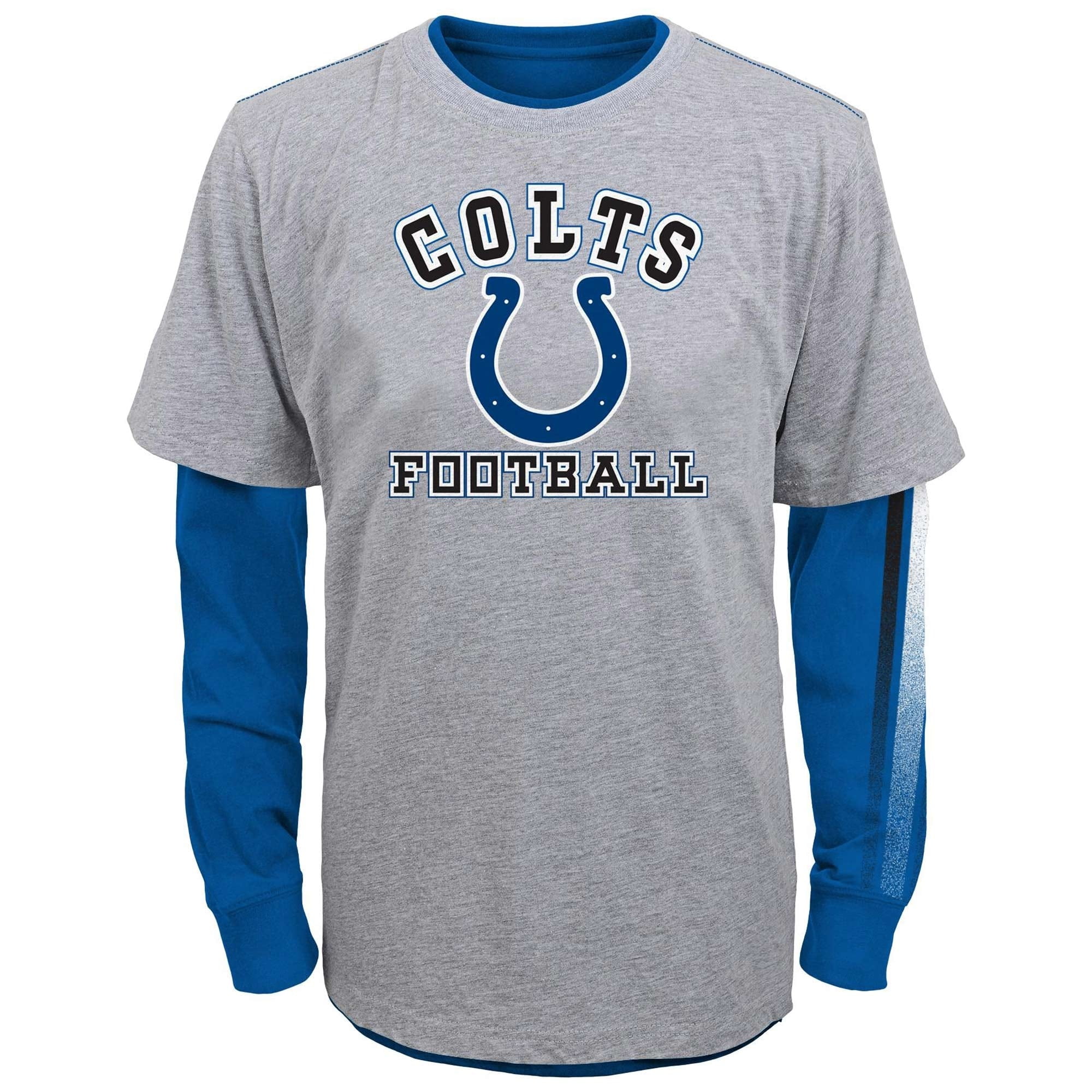 Indianapolis Colts Youth Classic Fade Short Long Sleeve 