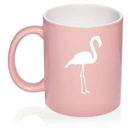 

Flamingo Ceramic Coffee Mug Tea Cup Gift for Her Women Daughter Mom Wife Girlfriend Family Coworker Sister Grandma Friend Housewarming Birthday Cute Flamingo Lover (11oz Light Pink)