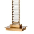 thumbnail image 3 of Benjara BM309668 24 in. Lizy Tall & Thin Crystal LED Metal Frame Table Lamp, Antique Brass, 3 of 5