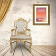 thumbnail image 3 of Artic Frame Studio 11x14 Gold Ornate Wood Framed with Double Matting Museum Art Print Titled - Dubai, 3 of 4