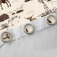 thumbnail image 4 of Castle Fairy Western Cowboy Black Out Curtains,Cow Curtains Pack of 2 (42x63 Each), 4 of 6