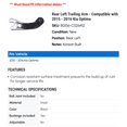 thumbnail image 2 of Rear Left Trailing Arm - Compatible with 2015 - 2016 Kia Optima, 2 of 2