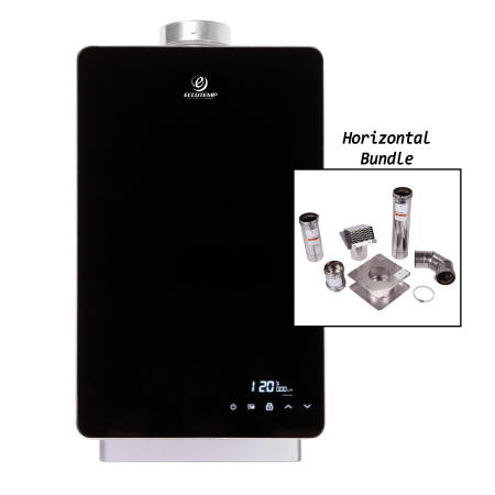 Eccotemp EL22i Indoor Natural Gas Tankless Water Heater Horizontal Bundle