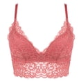 thumbnail image 3 of Oversize Bras for Women No Underwire Fashion Solid Color Steel Rings Lace Pad Gathering Camisole Integrated Type Daily Bra, 3 of 4