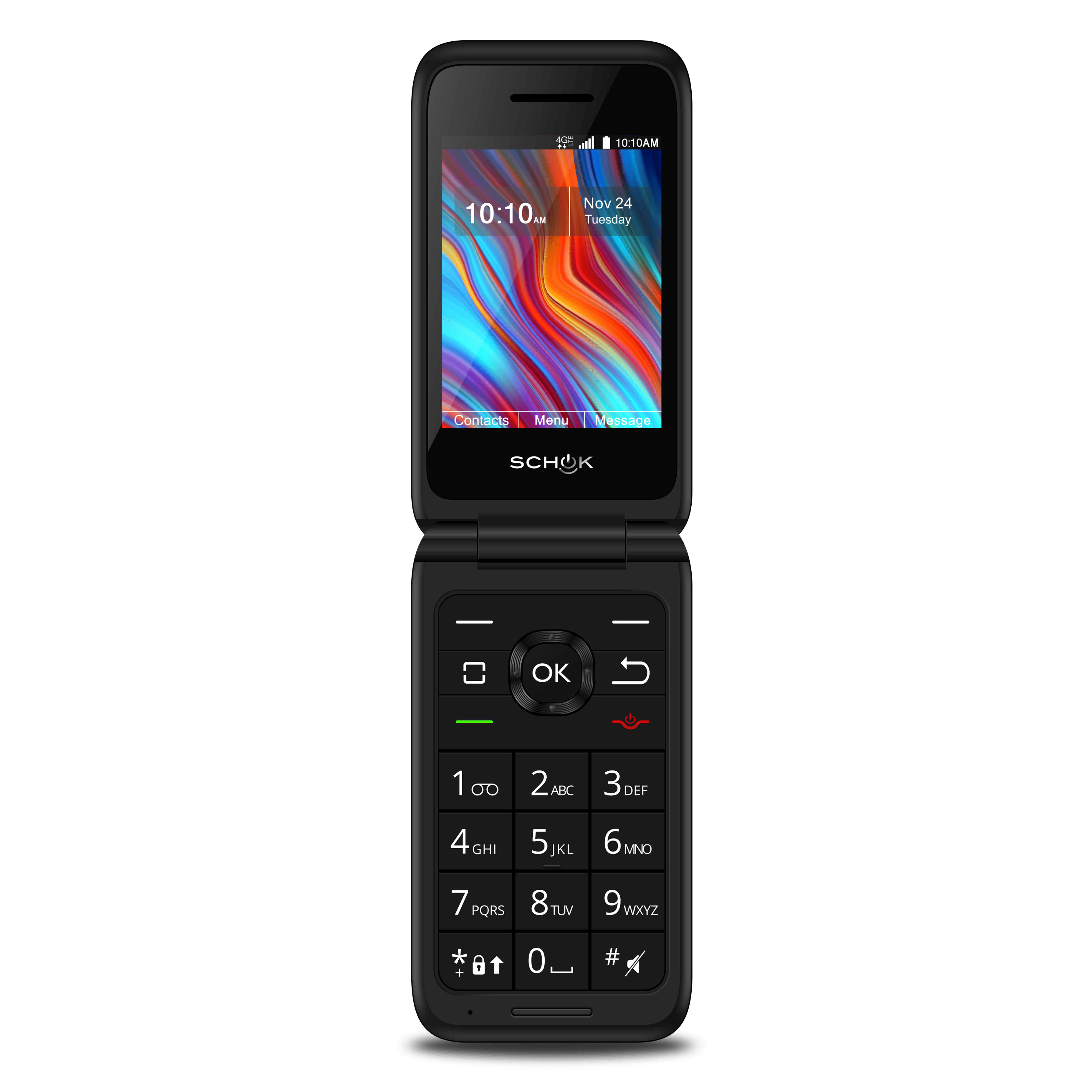 Boost Mobile QualityOne Schok Flip, 8GB, Black - Prepaid Phone