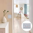 thumbnail image 7 of Yayeee Toggle Light Switch Wall Plate 2-Gang 4.56"x4.48" Decorative Outlet Cover, Light Blue Checkered Heart, 7 of 7