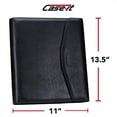 thumbnail image 3 of Case-it VP Pro Padfolio Portfolio Binder, Removable 1 inch O-Ring Binder, Includes Letter Size Writing Pad, Tri Fold Snap Closure, Multiple Pockets, Black (LL-Pro-35), 3 of 9