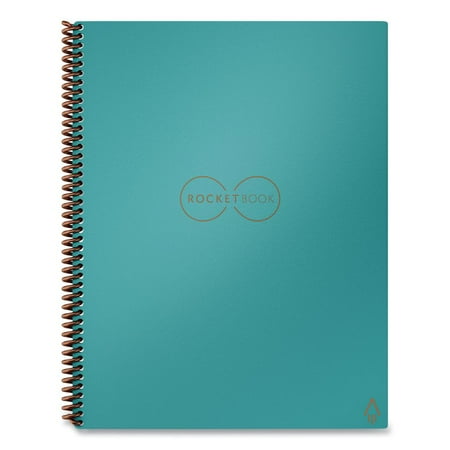 Rocketbook - Core Smart Reusable Notebook Dot-Grid 8.5" x 11" - Neptune Teal