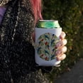 thumbnail image 3 of Macaws Parrots Jungle Rainforest Pattern Can Cooler - Drink Sleeve Hugger Collapsible Insulator - Beverage Insulated Holder, 3 of 4