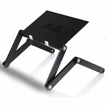 Furinno X7 Aluminum Adjustable/Portable Notebook Laptop Table with Cooler Fans