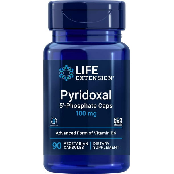 Life Extension Pyridoxal 5Phosphate (P5P) 100 mg, 90 Vegetarian Capsules
