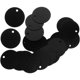 thumbnail image 4 of 25 etiquetas redondas de aleación de aluminio para mascotas, etiquetas en blanco para cachorros, cuerda de tracción, accesorios colgantes para cachorros, osito de peluche, bricolaje (negro), 4 of 8