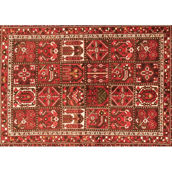 Ahgly Company Indoor Rectangle Persian Orange Traditional Area Rugs, 4' x 6'