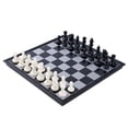 thumbnail image 2 of Juegos De Mesa Internacionales De Ajedrez, Almacenamiento Fácil De Apariencia Duarble Brillante De Viaje Magnético De Ajedrez Set Fuerte Adsorción Para Regalo, 2 of 8