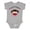 AC-Heather Grey, variant on I Love to Dance Ladybug Girls Baby Bodysuit