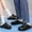 Khaki, variant on Adjustable Buckle Slip On Clogs Waterproof Backless Mule Work Slippers