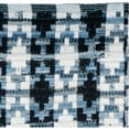 thumbnail image 4 of SAFAVIEH Montauk Jefferson Geometric Quatrefoils Cotton Area Rug, Ivory Blue/Black, 2'6" x 4', 4 of 7