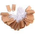 thumbnail image 1 of Kraft Paper Can Be Handwritten Label Blank Thin Cotton Rope Jewelry Cardboard Small Card Price Tag Paper Card(100 Pieces)15*25mmmarking Tags Kraft Pri, 1 of 5
