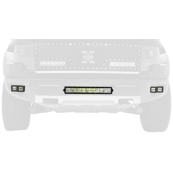ZROADZ Z325661 Front Bumper Center LED Light Bar Bracket Fits 10-14 F-150 Fits select: 2013-2014 FORD F150 SUPER CAB, 2010 FORD F150 SUPERCREW