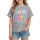 thumbnail image 1 of Camiseta Gráfica de Manga Corta Linda para Niños Camiseta Impresa Suave Transpirable para la Escuela Jugar Verano Diario, 1 of 9