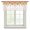White, variant on Weeping Maple Leaves Fall Sheer Curtains Valances for Windows Thanksgiving Botanical Chiffon Kitchen Valances for Cafe, Rod Pocket Voile Window Treatments Curtains for Living Room Bedroom, 54"x18"