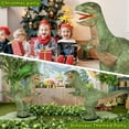 thumbnail image 2 of WOWEHICLE 4ft Inflatable Dinosaur Remote Control Car with LED Sound & 360 °Rotation, Large Walking Dinosaur Blow up Toy for Kids Ages 3+ Gift,Green, 2 of 9