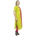 thumbnail image 3 of Atasi Designer Yellow Cotton Embroidery A-Line Straight Kurti Women's Clothing-26, 3 of 5