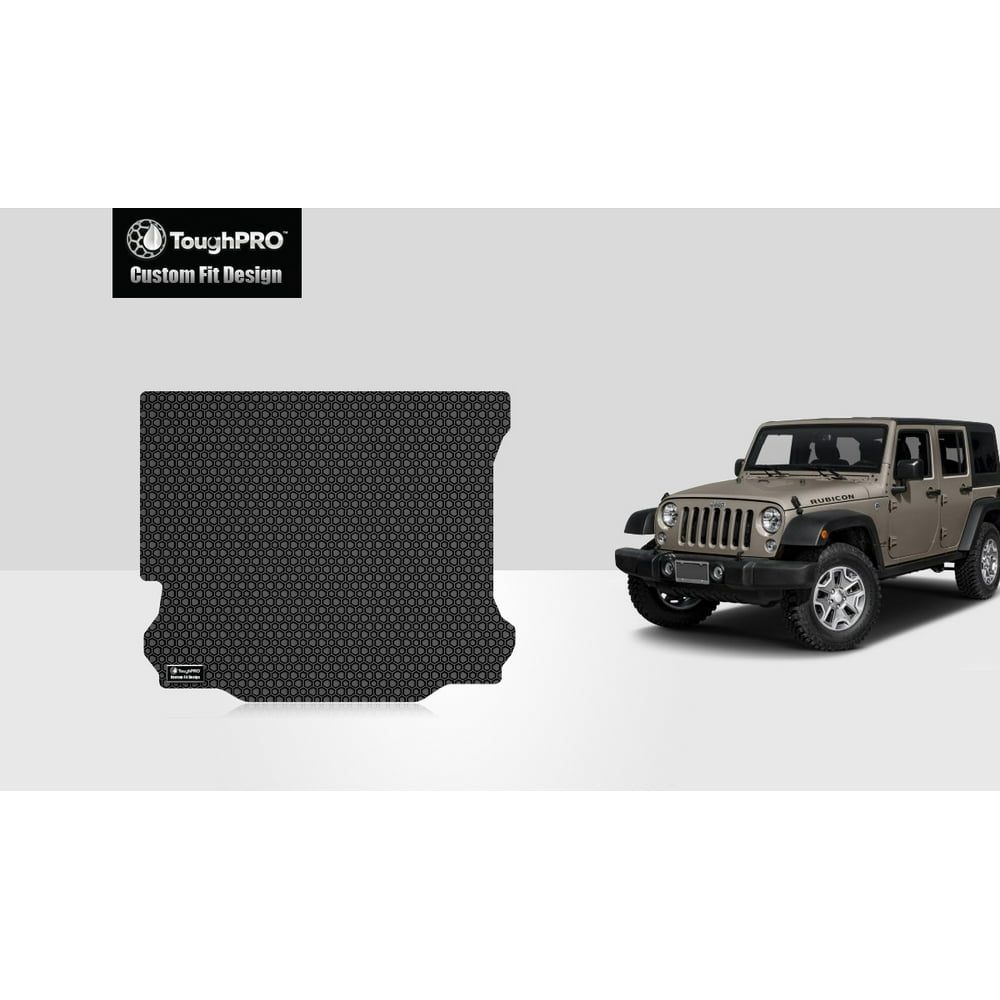 ToughPRO JEEP Wrangler Cargo Mat All Weather Heavy Duty Black
