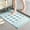 Blue, variant on InsCrazy Bathroom Rugs Concise Style Floor Mats Non-Slip Bathroom Absorbent Thick Floor Mats Bathroom Foot Mats Entrance Flocking Bedroom Mats 17" x 24"
