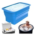 thumbnail image 1 of Collapsible Silicone Ice Cube Mould Easy Demoulding Quick Freezing Reinforced Large Ice Cube Maker Mold, 1 of 7