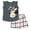 Minnie mouse, gray / pink, variant on Disney Minnie Mouse T-Shirt and Skirt Plaid Toddler to Big Kid