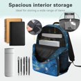 thumbnail image 4 of KUIFORTI Capybara Cute Print Fashion Backpack with Lunchbox Girls School Bag Pencil Pouch Water Bottle Sleeve Kid Backpack Set of 4 for Elementary Primary Middle School, 4 of 7