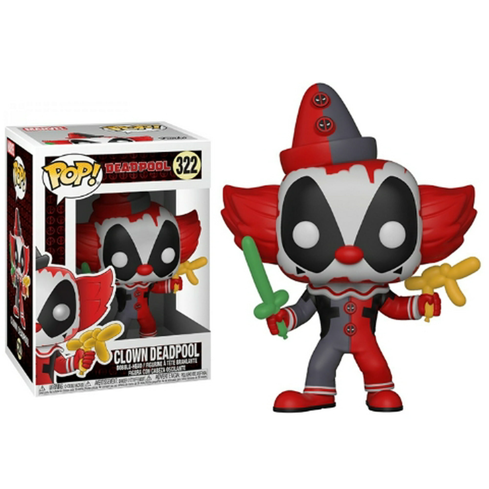 Funko POP DEADPOOL Clown Deadpool 322# Deadpool on Unicorn 36