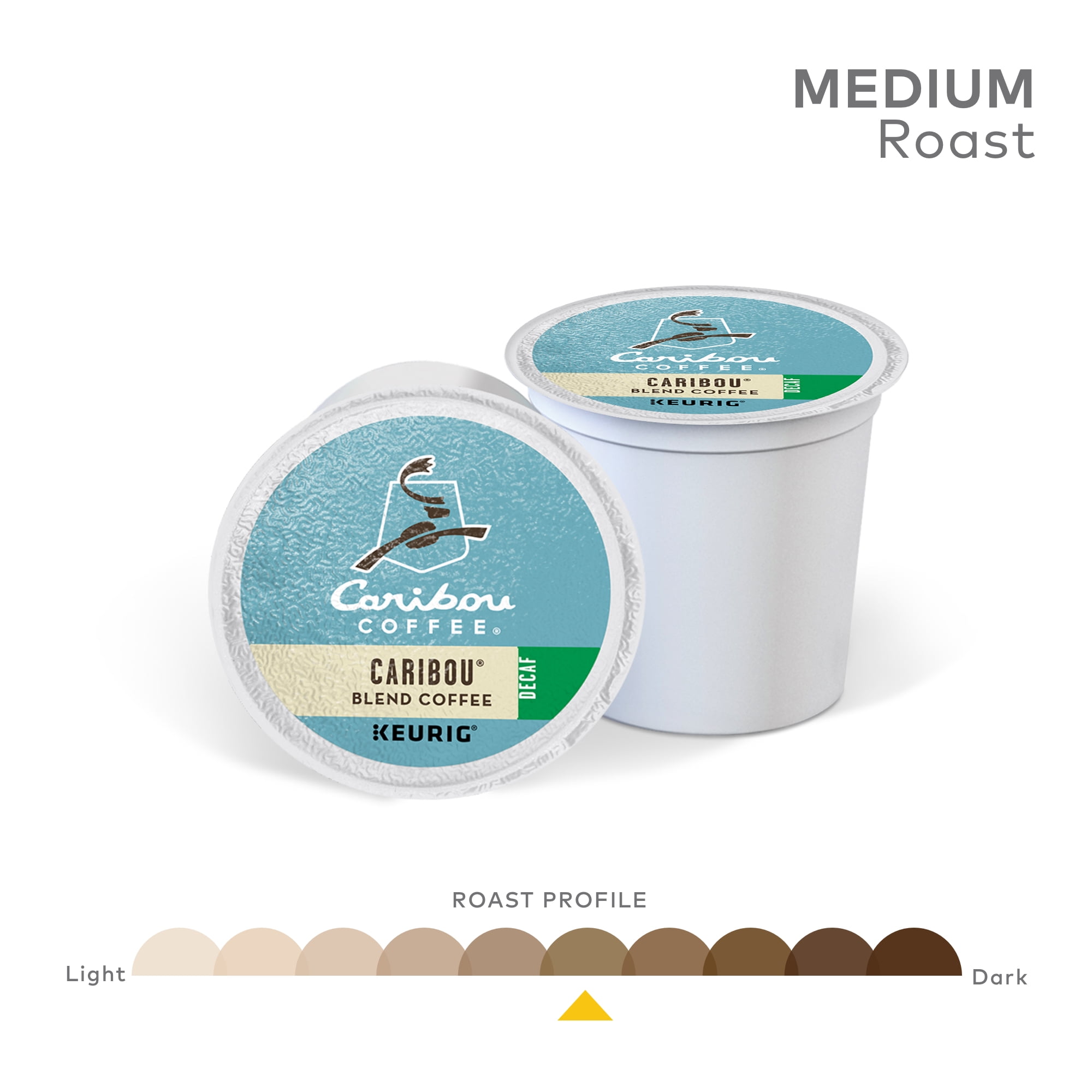 Caribou Coffee Decaf Caribou Blend K-Cup Pods, Medium Roast, 24 Count for Keurig Brewers