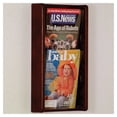 thumbnail image 2 of 2-Pocket Solid Wood Magazine Wall Rack, 2 of 3