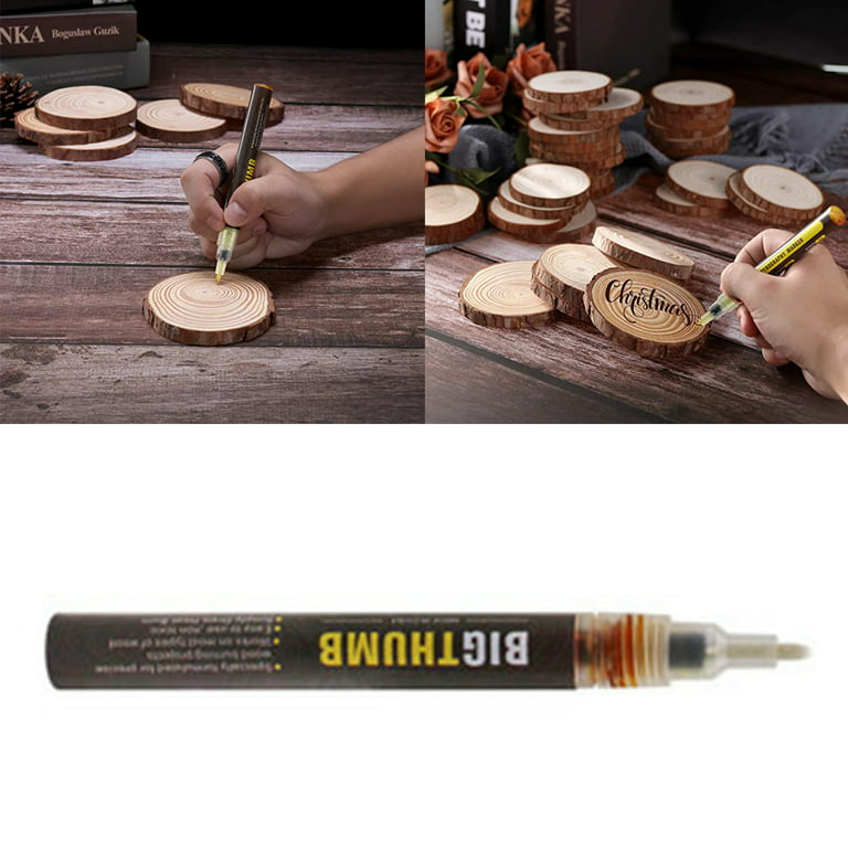 Wood Burning Pen, Scorch Pen Markers for Wood, Double-Sided DIY Wood Burning  Tool for Artists and Beginners in DIY Wood