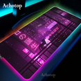 thumbnail image 4 of Gaming Mouse Pad RGB Neon Japanese Art Computer Mouse Pad Large Gaming LED Mousepad XXL Mause Pads PC Gamer 900x400mm Desk Mat, 4 of 5