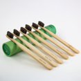 thumbnail image 2 of Cepillo de dientes Gaia Guy Soft Horse Bristle Bamboo, paquete de 6, 2 of 7