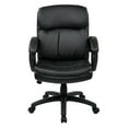 thumbnail image 2 of Mid Back Eco Leather Executive Office Chair in Black, 2 of 8