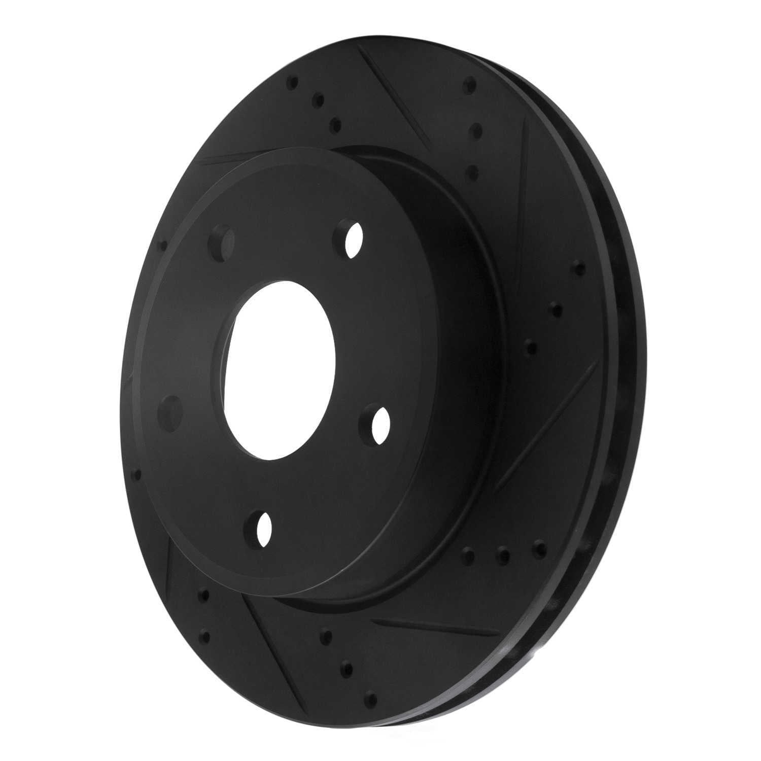Dynamic Friction Company 633-40105R DFC Brake Rotor - Drilled And Slotted - Black
