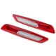 thumbnail image 1 of 1 par de paneles para luces intermitentes de espejo lateral de coche para BMW E90 E91 E60 rojo, 1 of 8