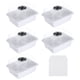 thumbnail image 1 of Kit de bandejas de siembra de 6 celdas Uxcell, con domos de humedad ajustables y base para la siembra en invernadero, paquete de 10 en blanco, 1 of 1