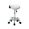 thumbnail image 2 of SalonMore Rolling Swivel Salon Stool,Saddle Massage Spa Salon Stool White, 2 of 7
